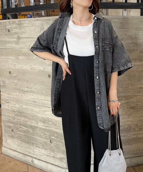 「210nouve」 半袖シャツ FREE ブルー レディース_画像3