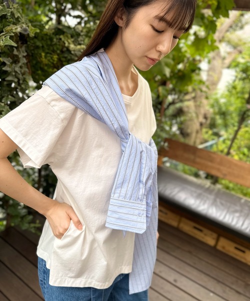 「AVIE」 半袖カットソー 38 ブラック レディース_画像4