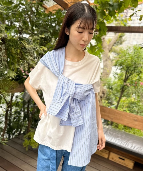 「AVIE」 半袖カットソー 38 ブラック レディース_画像5