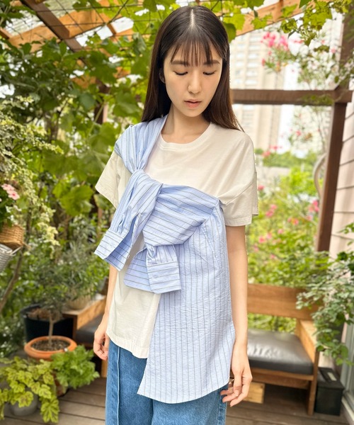 「AVIE」 半袖カットソー 38 ブラック レディース_画像6