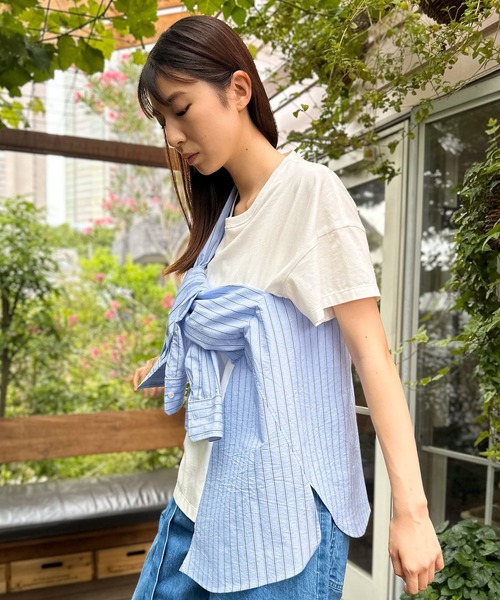 「AVIE」 半袖カットソー 38 ブラック レディース_画像7