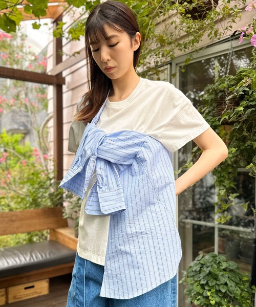 「AVIE」 半袖カットソー 38 ブラック レディース_画像8