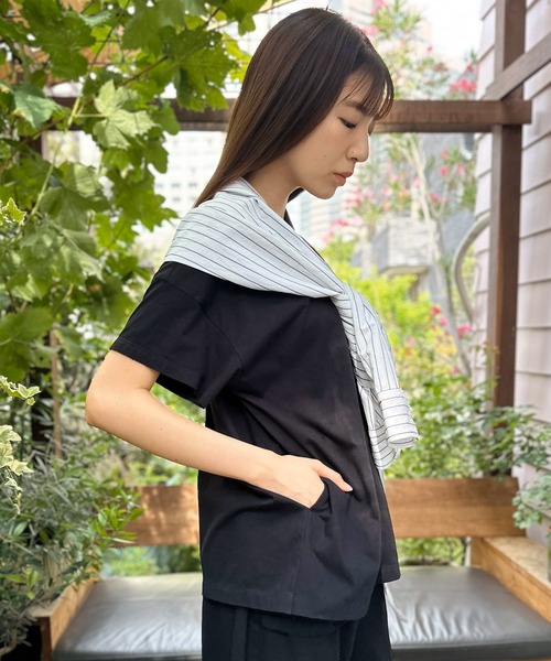 「AVIE」 半袖カットソー 38 ブラック レディース_画像9