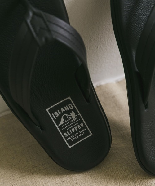 「ISLAND SLIPPER」 サンダル 8 ブラック メンズ_画像2