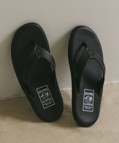 「ISLAND SLIPPER」 サンダル 8 ブラック メンズ_画像3