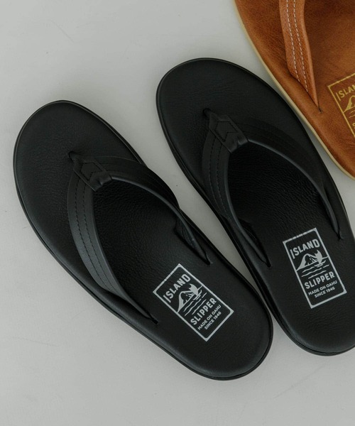 「ISLAND SLIPPER」 サンダル 8 ブラック メンズ_画像4