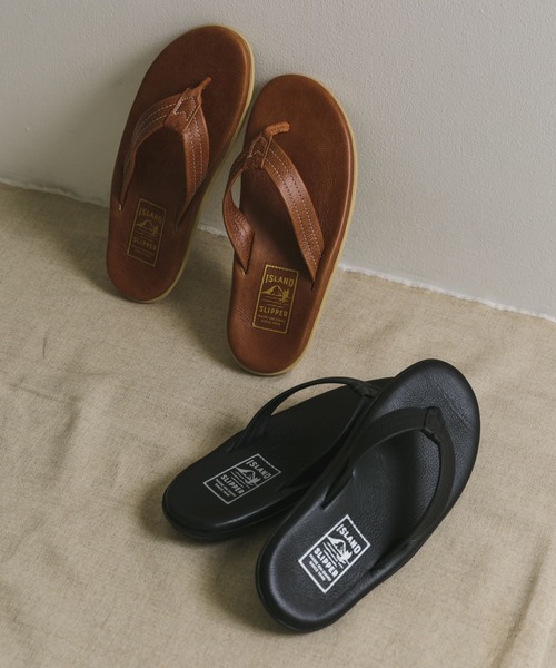 「ISLAND SLIPPER」 サンダル 8 ブラック メンズ_画像6