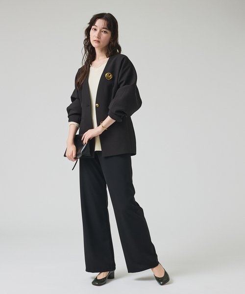 qualite（カリテ） パンツ 「一部店舗限定」ストレッチツイルレギンス