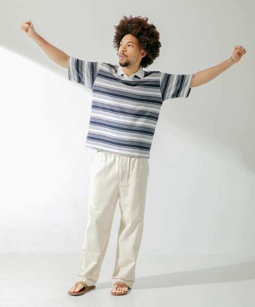 「URBAN RESEARCH Sonny Label」 イージーパンツ LARGE ナチュラル メンズ_画像3