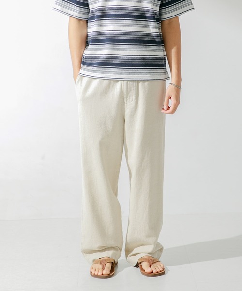 「URBAN RESEARCH Sonny Label」 イージーパンツ LARGE ナチュラル メンズ_画像4