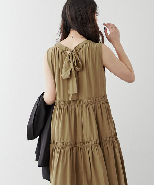 OLIVE des OLIVE ノースリーブワンピース ANOTHER BRANCH OLIVE des OLIVE 「nao」ノースリーブワンピース FREE