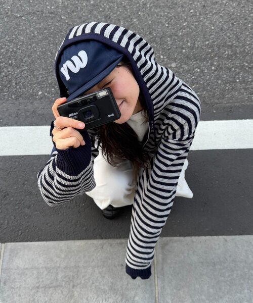 「CIAOPANIC TYPY」 ニットカーディガン LARGE ブルー メンズ_画像2