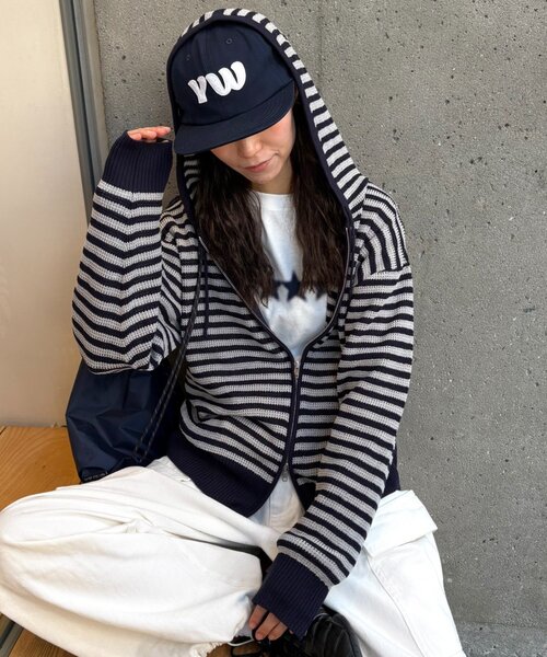 「CIAOPANIC TYPY」 ニットカーディガン LARGE ブルー メンズ_画像4