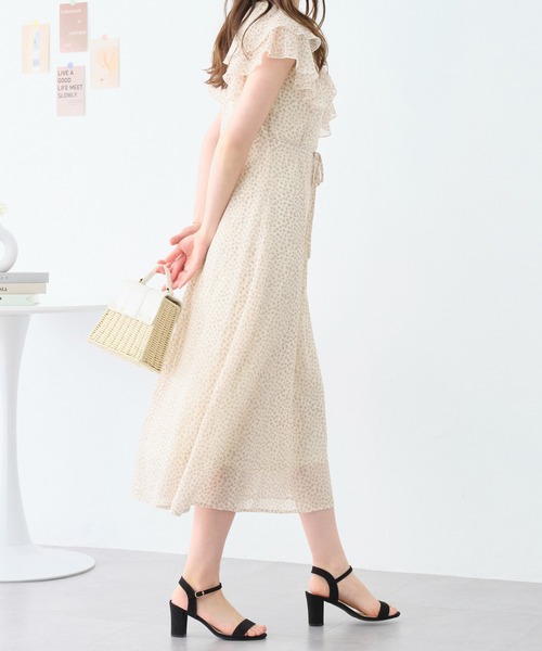 「alotta」 ノースリーブワンピース M ホワイト レディース_画像4