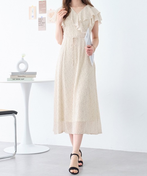 「alotta」 ノースリーブワンピース M ホワイト レディース_画像5