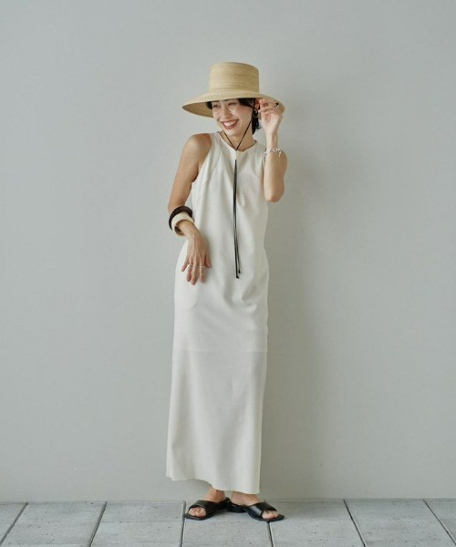 「TODAYFUL」 ノースリーブワンピース 38inch ライトグリーン レディース_画像5