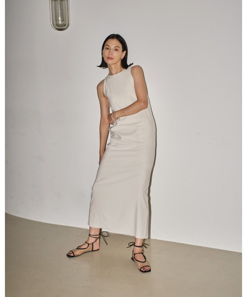 「TODAYFUL」 ノースリーブワンピース 38inch ライトグリーン レディース_画像8