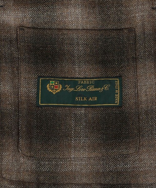 ブルゾン アウター ウールカシミヤシルク ダブルポケット シャツジャケット SILKAIR LORO PIANA メンズの画像