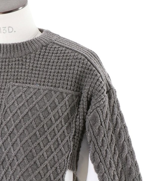 UN3D.（アンスリード） ニット セーター 「UN3D./アンスリード」CABLE