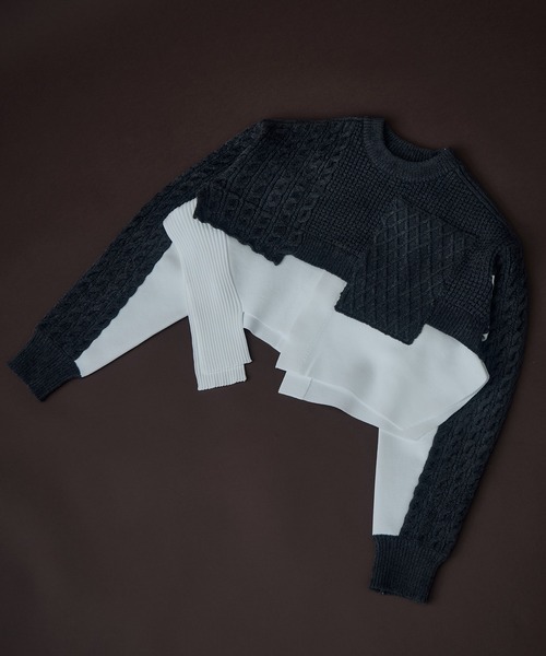 UN3D.（アンスリード） ニット セーター 「UN3D./アンスリード」CABLE