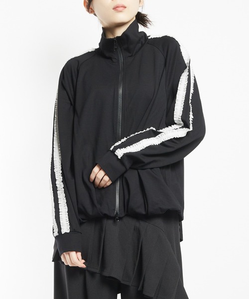 gomme（ゴム） ブルゾン アウター フリルラインポンチブルゾン
