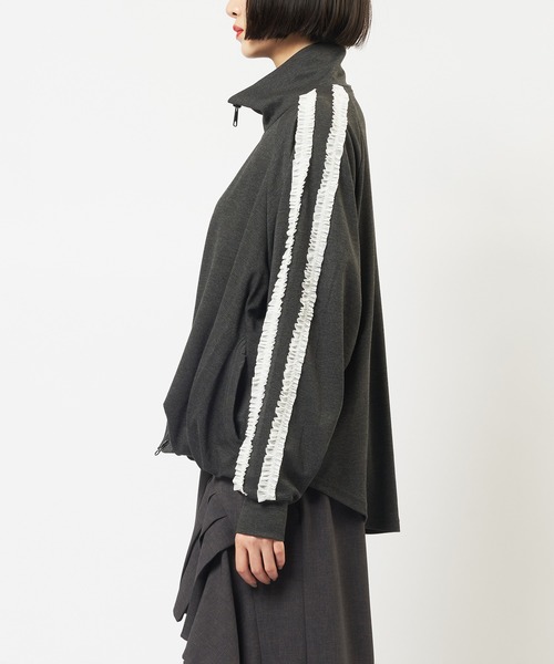 gomme（ゴム） ブルゾン アウター フリルラインポンチブルゾン