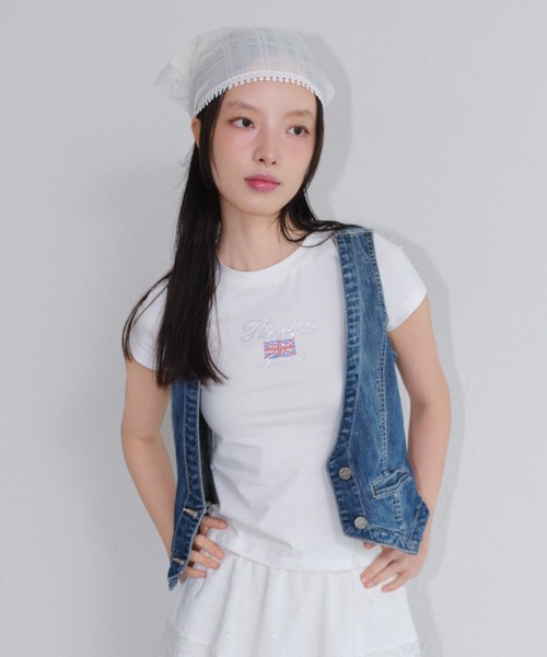 「FCMM」 半袖Tシャツ SMALL ホワイト レディース_画像3
