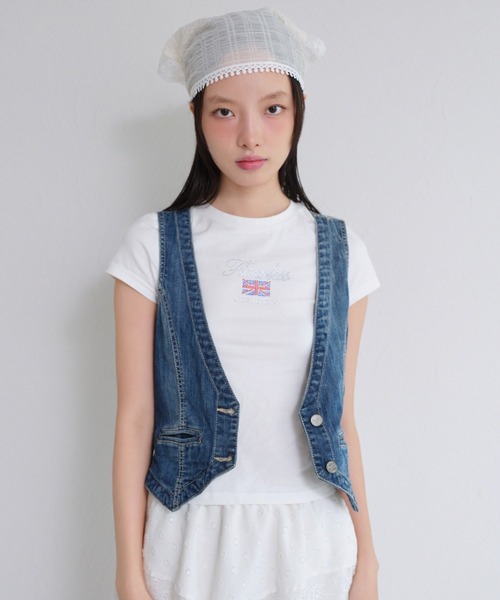 「FCMM」 半袖Tシャツ SMALL ホワイト レディース_画像5