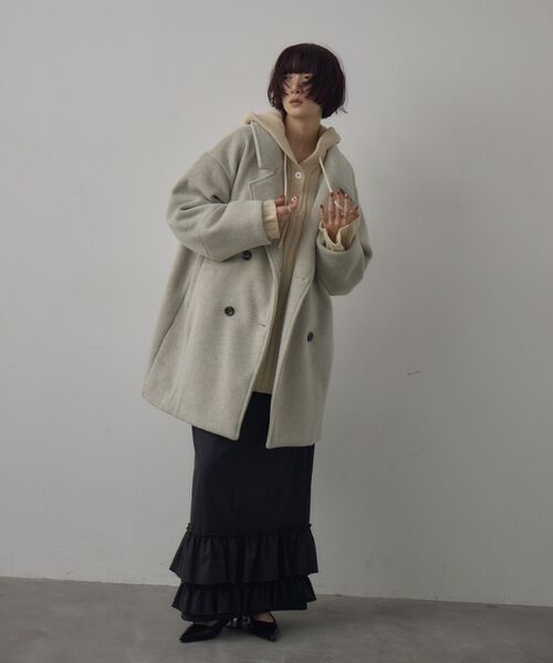 kivi（キヴィ） コート アウター シャギーコクーンコート レディース