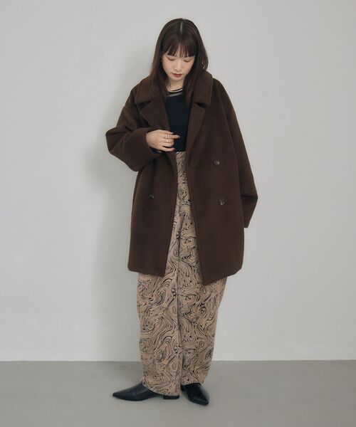 kivi（キヴィ） コート アウター シャギーコクーンコート レディース