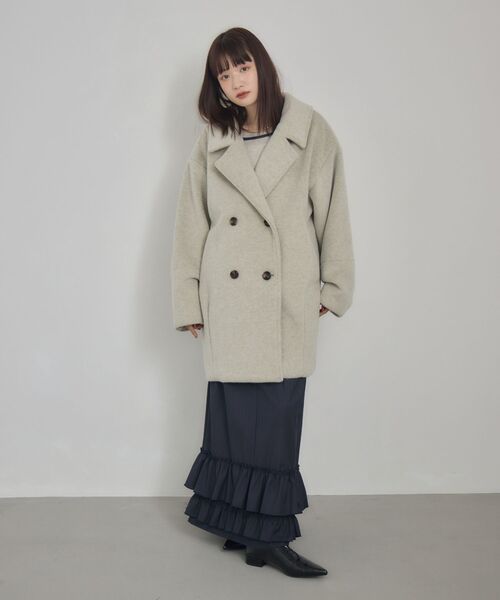 kivi（キヴィ） コート アウター シャギーコクーンコート レディース