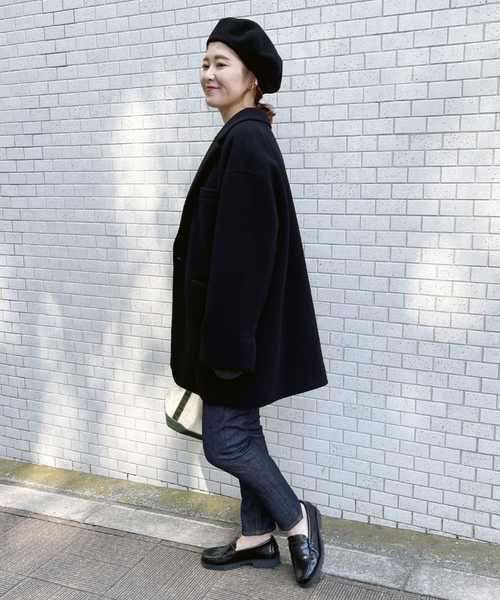 「upperhights」 デニムパンツ 25 ネイビー レディース_画像6