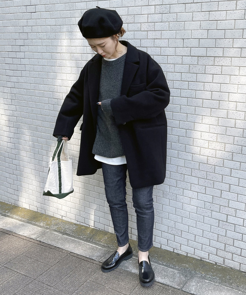 「upperhights」 デニムパンツ 25 ネイビー レディース_画像9