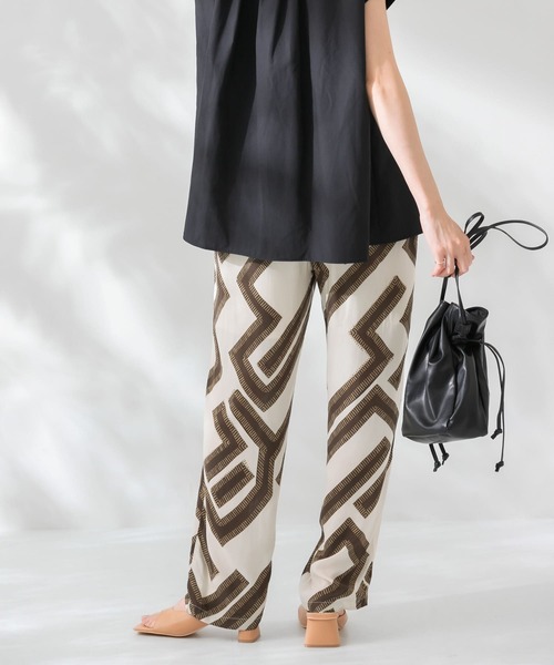 「KBF」 イージーパンツ ONE グリーン系その他 レディース_画像4