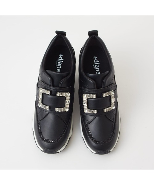 「+diana」 ローカットスニーカー 23.0cm アイボリー レディース_画像9