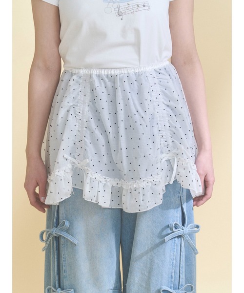 merry jenny pleats apron layered スカート merry jenny（メリー