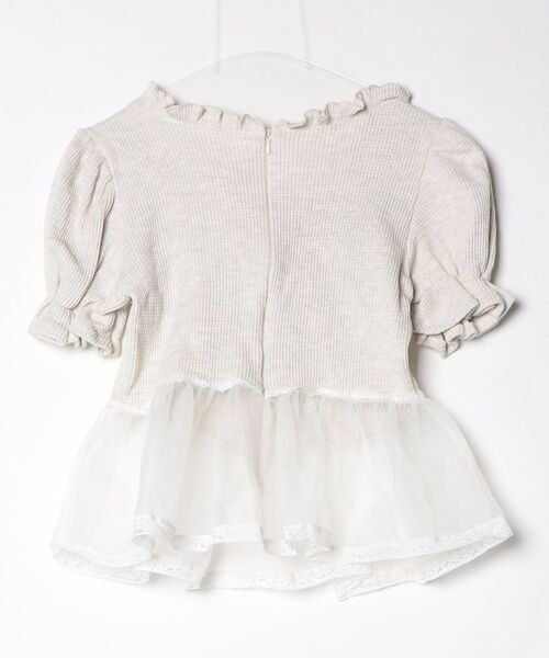 「lilLilly」 半袖カットソー FREE グレー レディース_画像2