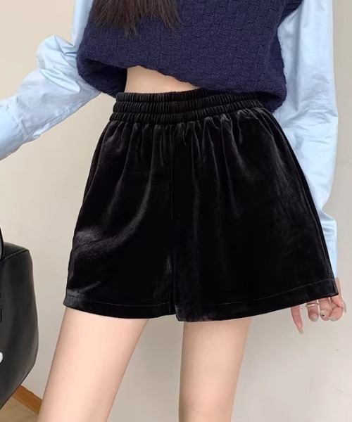 パンツ ベルベットショートパンツ レディース : ZOZOTOWN Yahoo!店