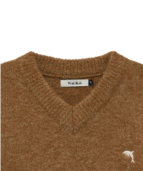 「WaiKei」 長袖ニット MEDIUM ベージュ レディース_画像3