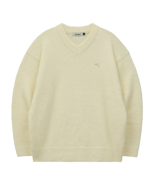 「WaiKei」 長袖ニット MEDIUM ベージュ レディース_画像7