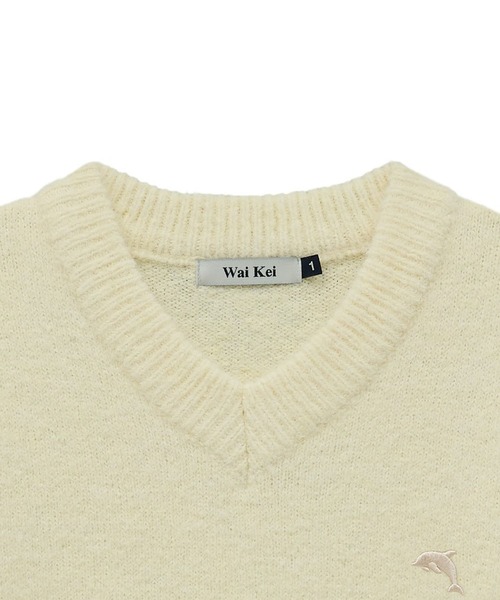 「WaiKei」 長袖ニット MEDIUM ベージュ レディース_画像9