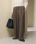 パンツ バックラップタックパンツ ウォッシャブ...の詳細画像1