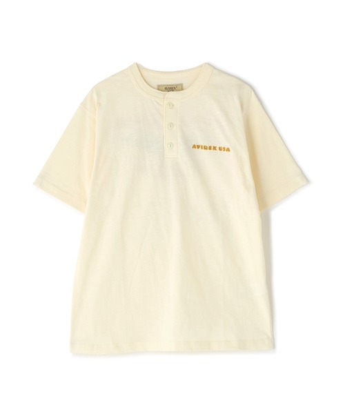AVIREX（アヴィレックス） ヘンリーネック tシャツ メンズ レディース 