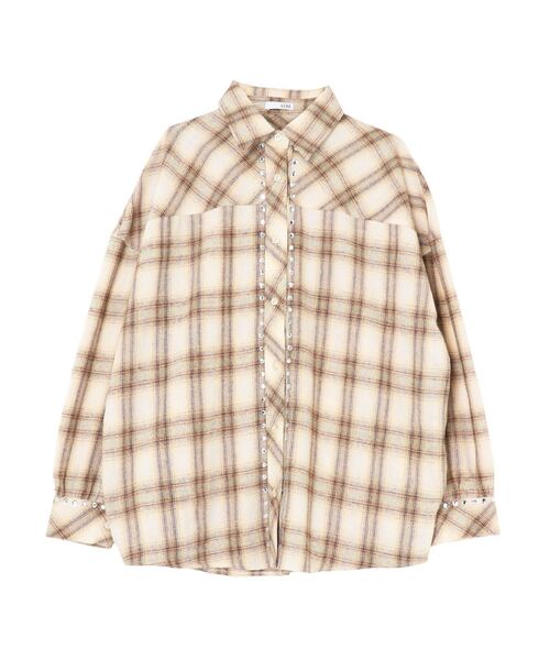 GYDA（ジェイダ） ブラウス シャツ bijouチェックシャツ レディース