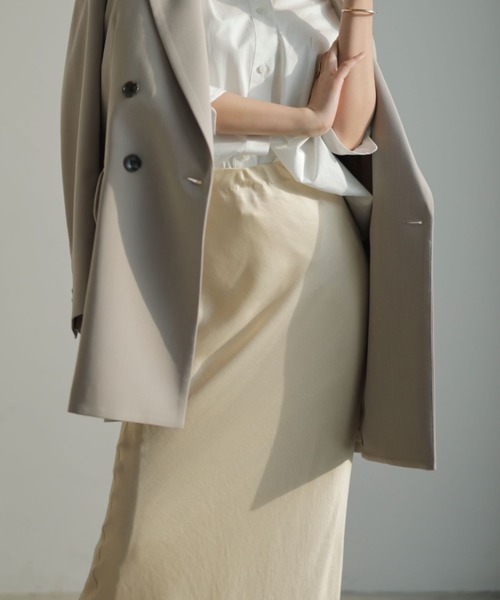 「anuans」 スカート MEDIUM グレー×ピンク レディース_画像5