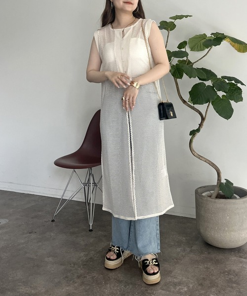 「prose verse」 ノースリーブワンピース MEDIUM ブラック レディース_画像2