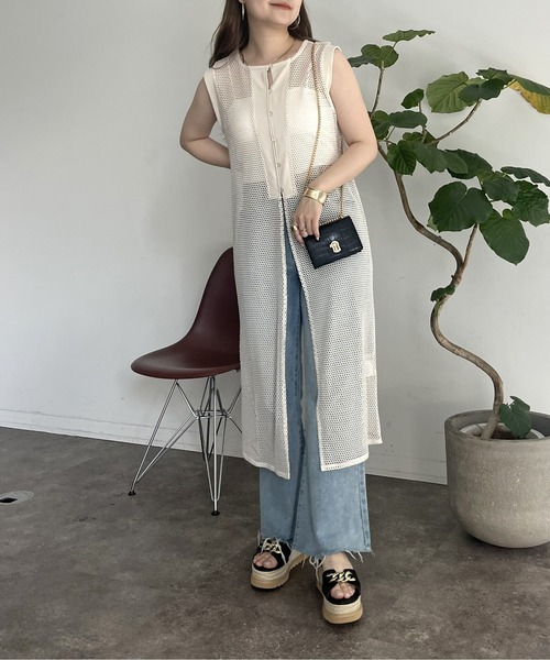 「prose verse」 ノースリーブワンピース MEDIUM ブラック レディース_画像5