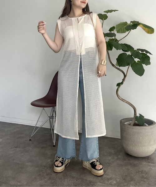 「prose verse」 ノースリーブワンピース MEDIUM ブラック レディース_画像8