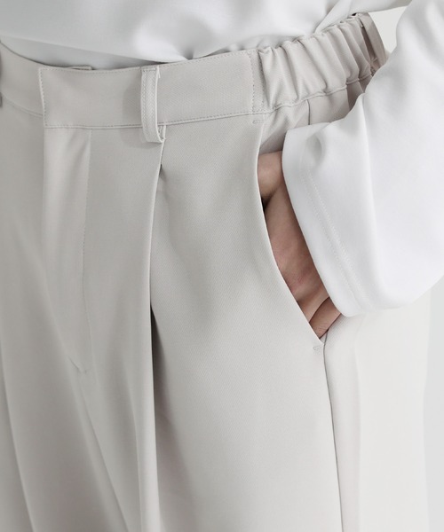 「LILL」 スラックス L オフホワイト メンズ_画像9