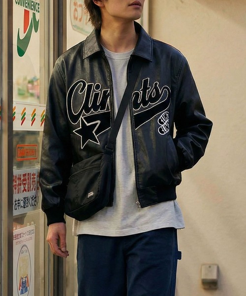 t*h様 jiro 古着 メンズ ブラック アシンメトリックジャケット aimoha（アイモハ） コート ジャケット レザージャケット メンズ